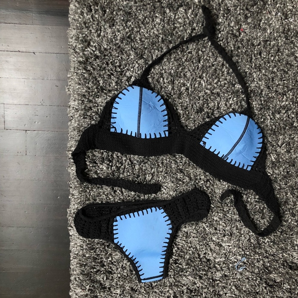 NEW VINTAGE Neoprene & Crotchet Bikini
